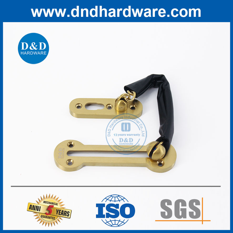 Satin Brass Hotel Door Chain Stainless Steel
