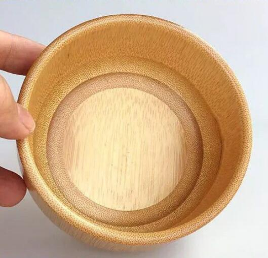 Bamboo Round Salad Bowl Children's Bowl Kids Bamboo Bowl