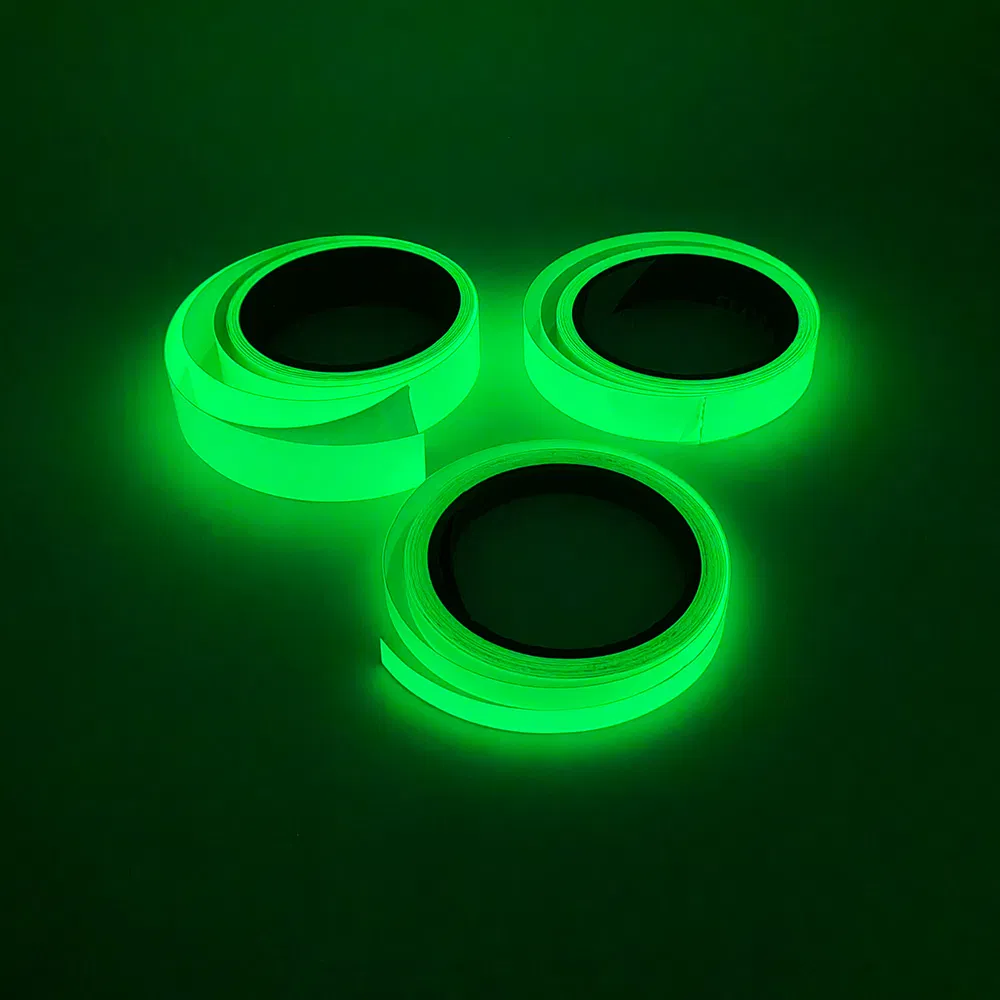Dingfei Light Fluorescent Self Adhesive Vinyl Reflective Luminous Glow in The Dark Tape