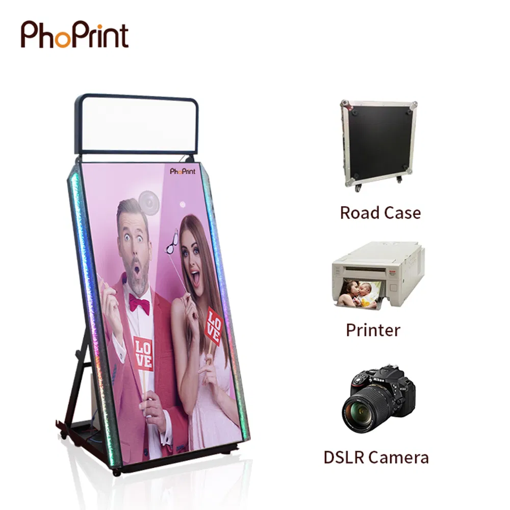 Mirror Photo Booth Machine with Printer to Take Photos Mirror Photobooth Magic Mirror Photo Booth
