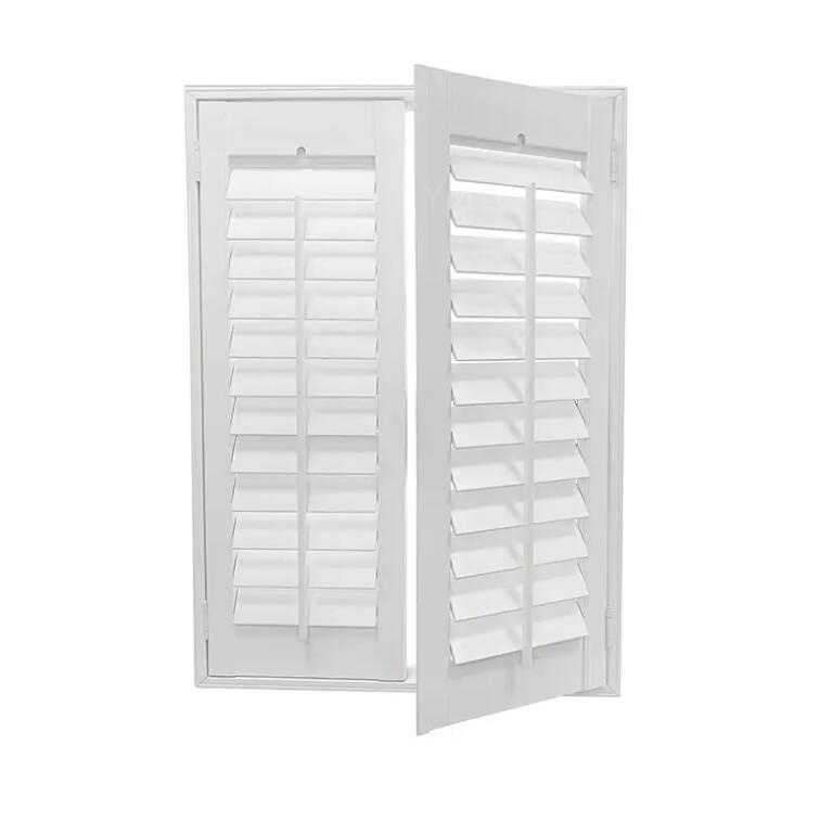 Factory Direct Sale Half Window Cafe Style Paulownia Wood Plantation Shutter
