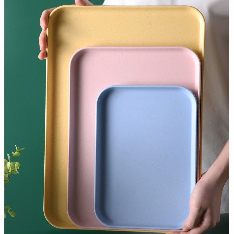 Nordic Food Tray Multi-Functional Plastic Serving Tray for Coffee Table Kitchen Party Hotel