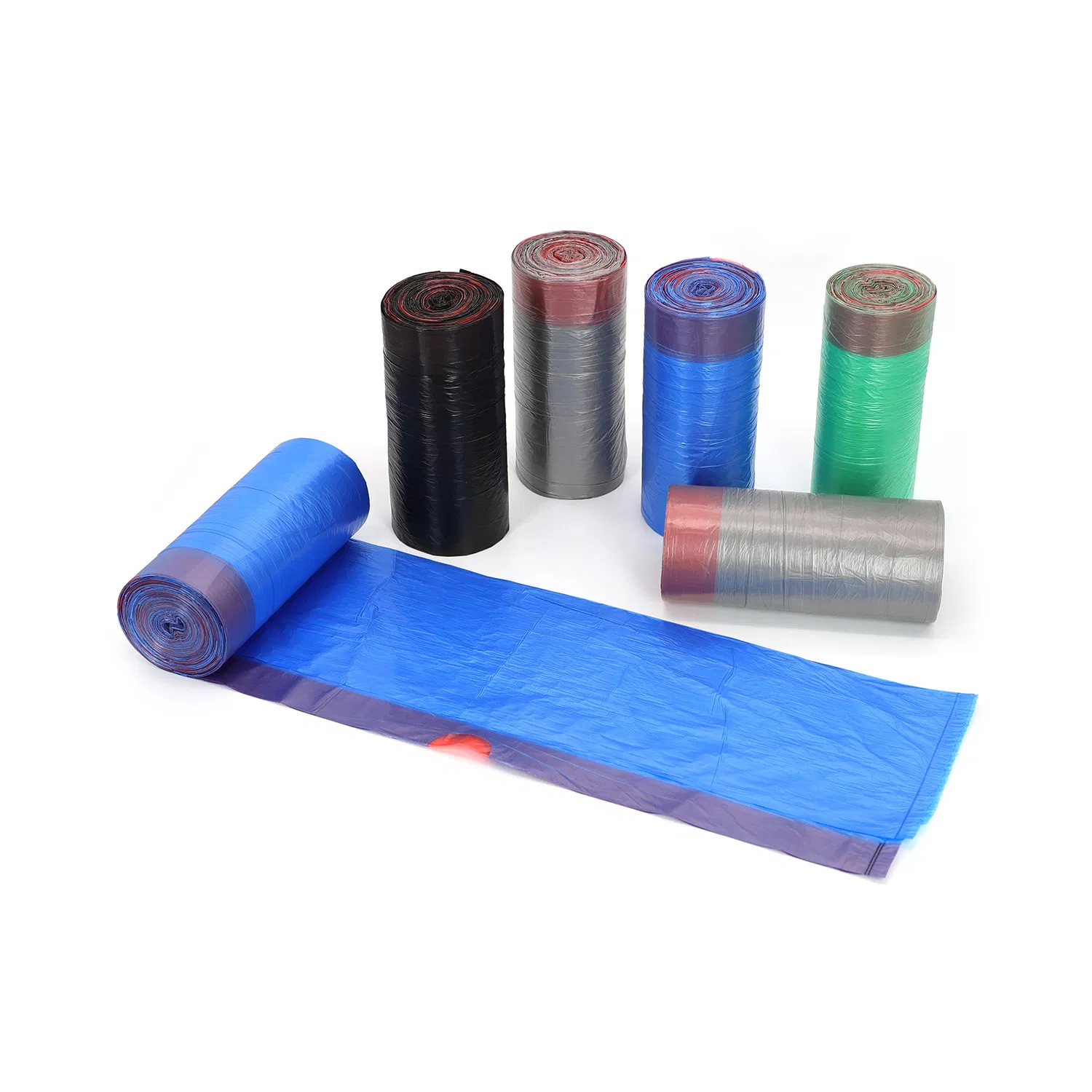 13 Gallon Black Plastic Drawstring Trash Garbage Bag PE Bags