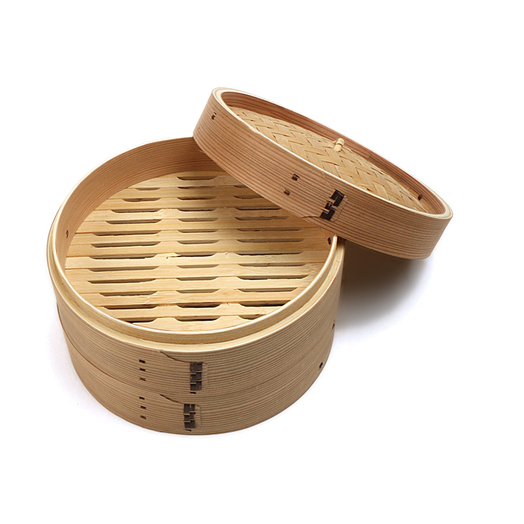 Wholesale Durable Dim Sum Steamer Dumpling Vegetable Bamboo Steamer Food Bamboo Steaming Basket