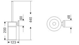 Big Sale Bathroom Accessories Stainless Steel Satin Finished Brush Holder
