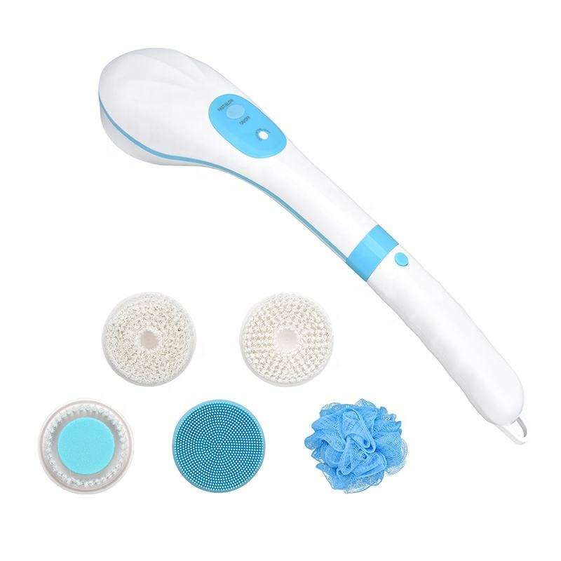Modern Long Handle SPA Washing Bath Body Brush Cleaning Back Shower Scrubber Silicone Bath Brushes Sponges Set