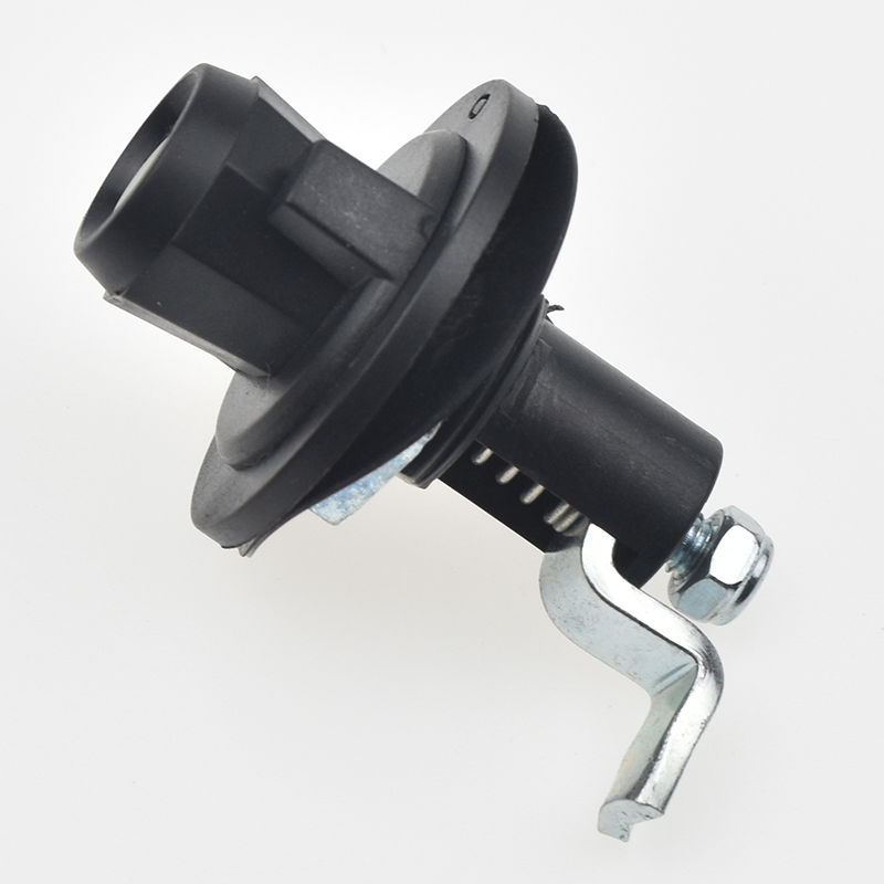 Xk235 Black Plastic Handle Round Knob Spring Compression Door Cylindrical Tongue Lock
