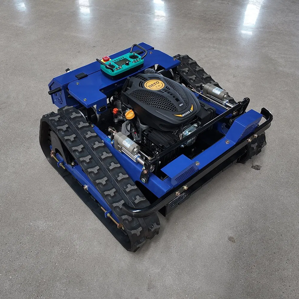 Робот-газонокосилка с дистанционным управлением и нулевым радиусом