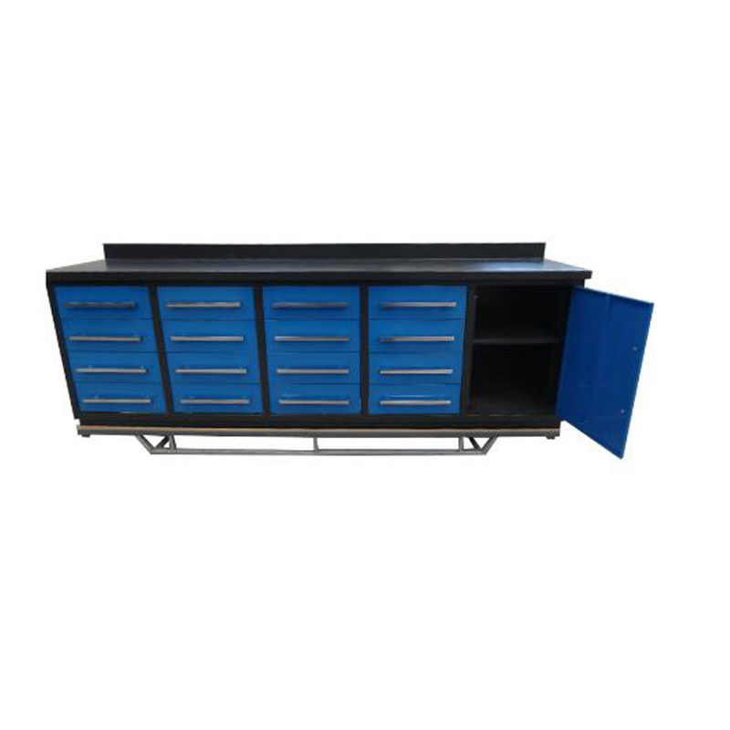 Durable 16 Drawer Tool Cabinet with 1 Cabinet Door