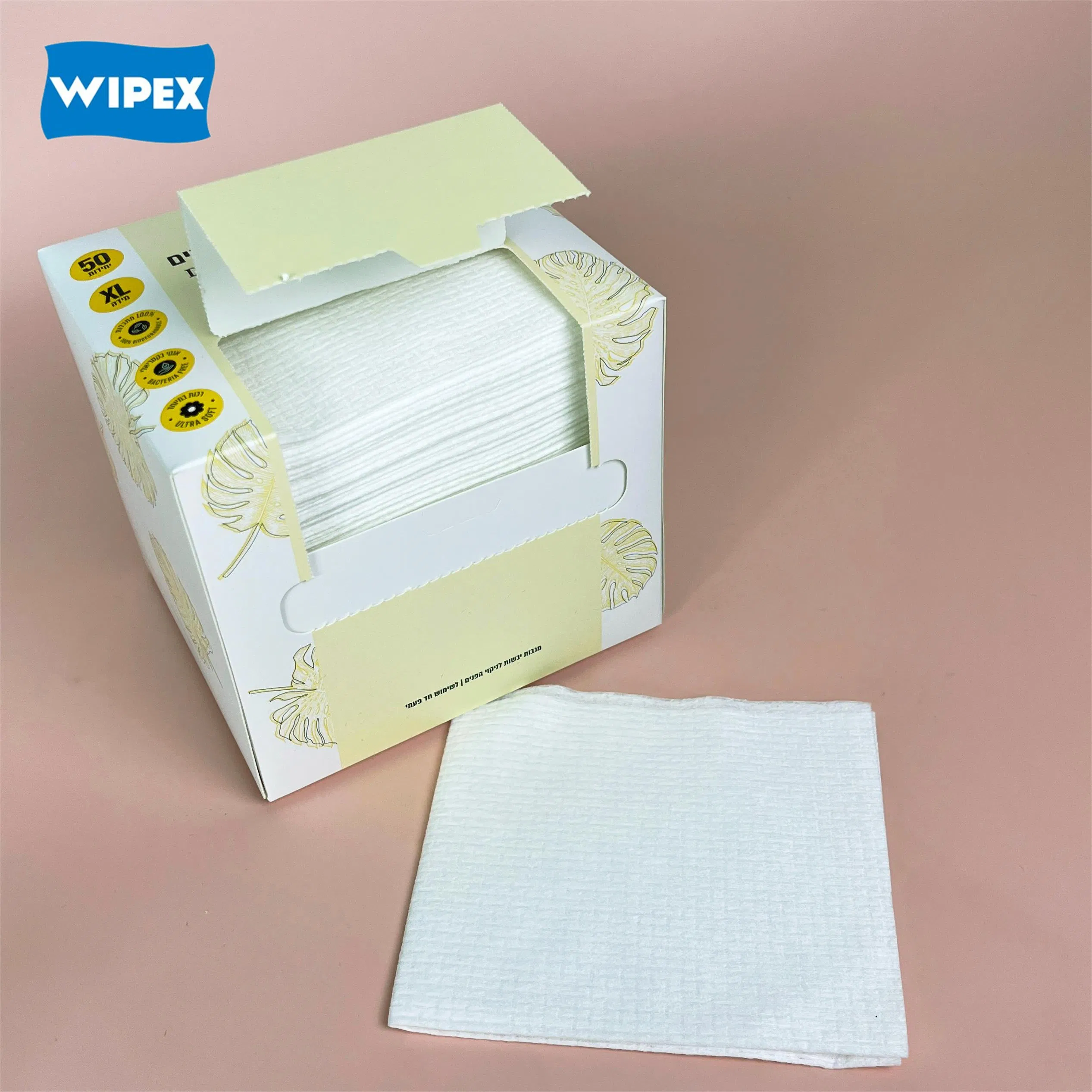 Wipex Disposable Soft Face Towels Biodegradable Face Towels Facial Wash Cloth for Sensitive Skin