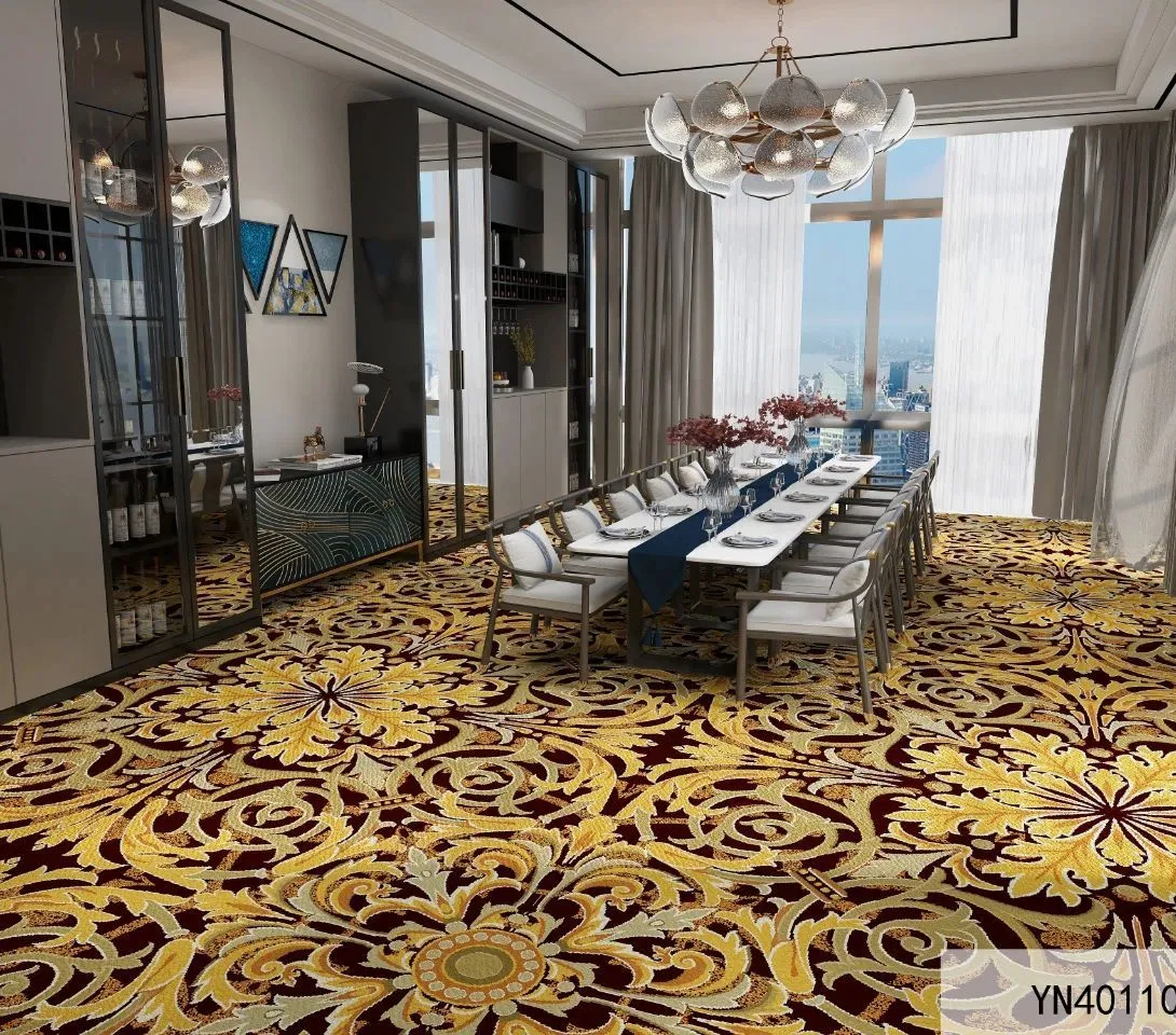 Mat Wholesale Shining Marble Indoor Commercial Hotel Floor Wool Dining Banquet Hall Carpet