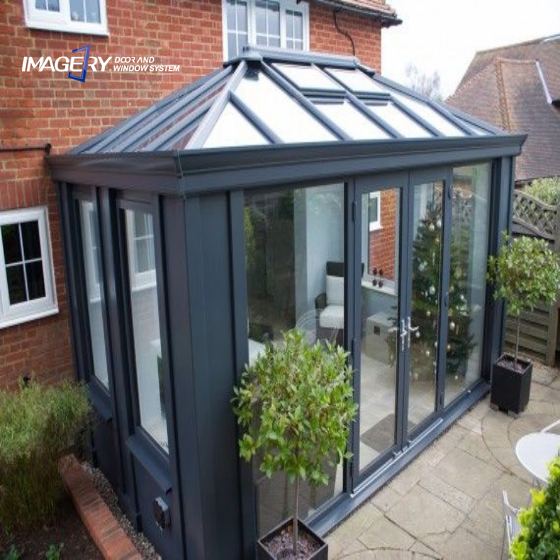 Outdoor Four Seasons Winter Garden Tempered Glass Customized Aluminum Sunroom
