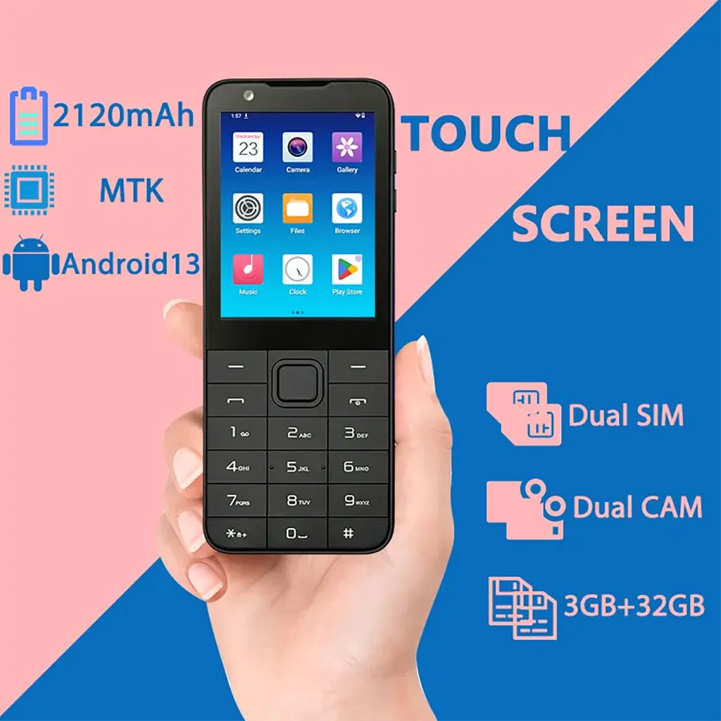 Кнопочный смартфон 4G с камерой 5 Мп и 32 ГБ памяти