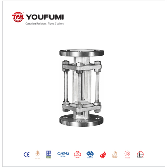 PTFE Lined Sight Glass for Petrochemical Plants
