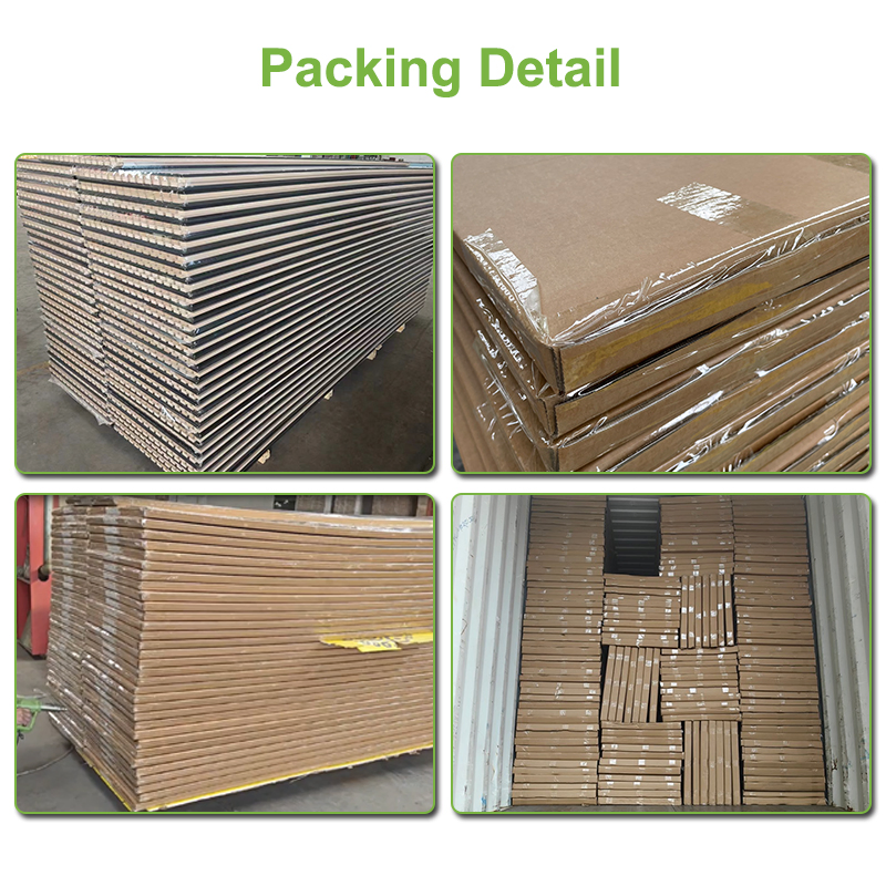 Decoration Wall Panel E1 Grade Flame Retardant Material MDF Pet Wooden Slat Wall