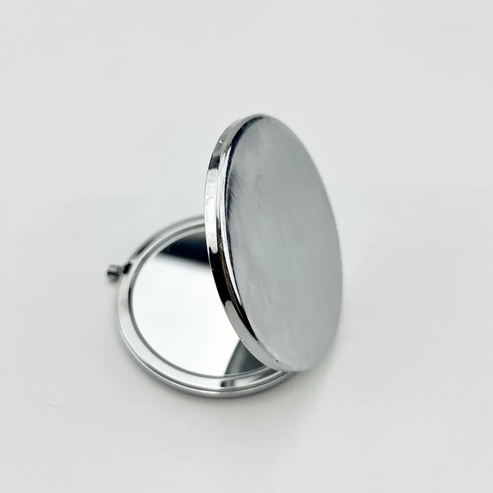 OEM ODM Custom Lightweight Glossy Mirror Finish Portable Compact Pocket Makeup Mirror