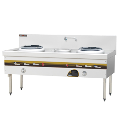 Stainless Steel Kitchen Woks Cooking Burner Gas Stove for Restaurant