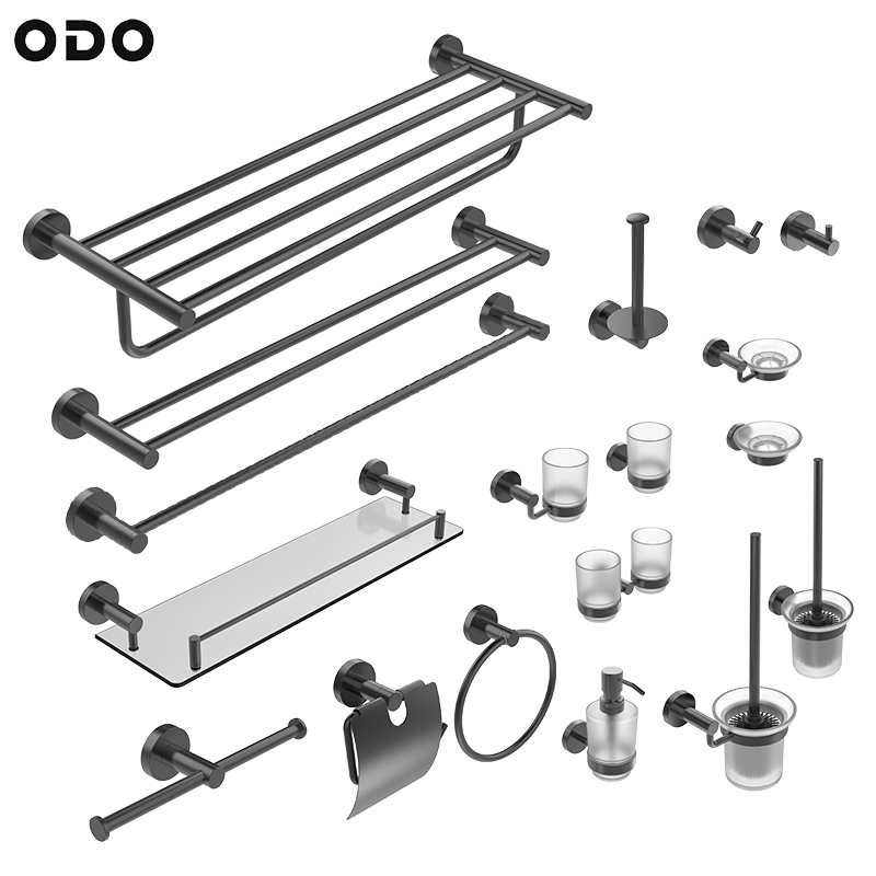 Держатель для стаканов PVD Grey с двумя стаканами