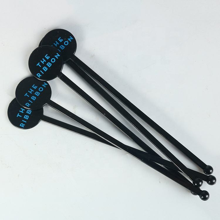 Cheap Customized Disposable Plastic Swizzle Sticks Coffee Muddler Bar Stirrer Drink Mixing Sticks
