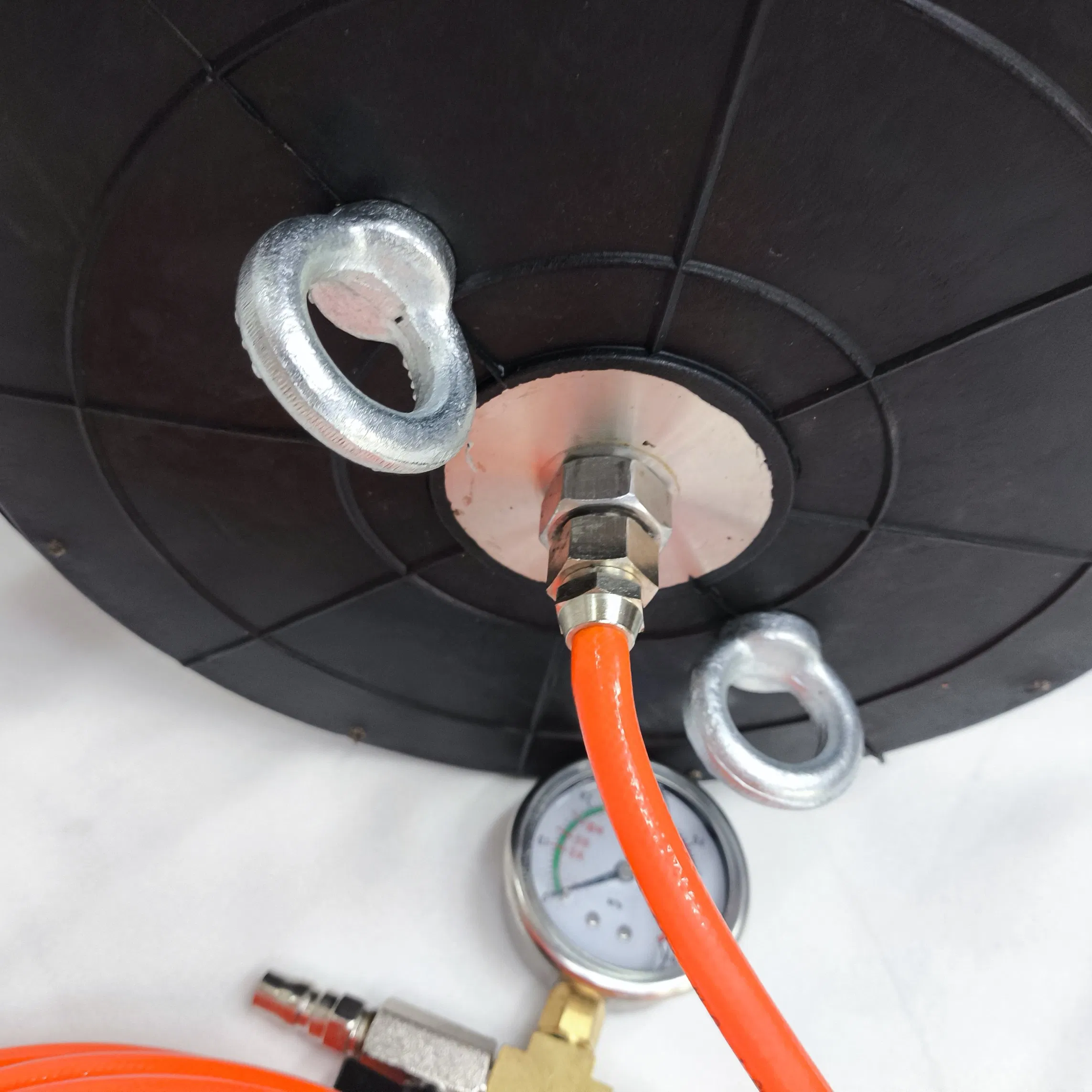 Durable Natural Rubber Airbag for Pipe Plugging Repair Safety Test