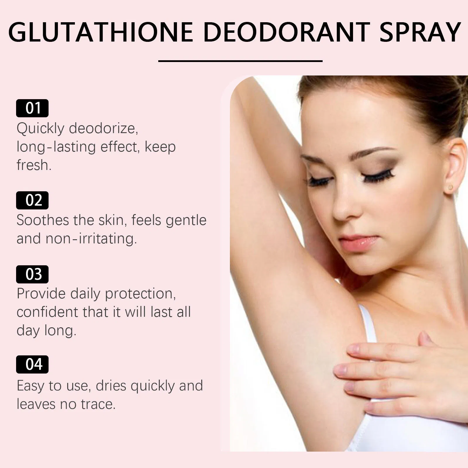 Underarm Deodorant Spray Refreshing Removal Odor Body Care Long Lasting