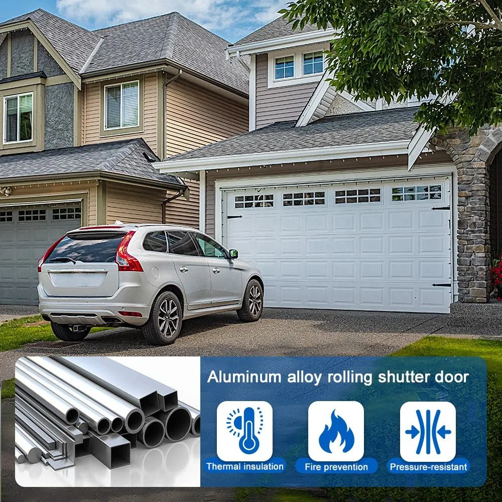 Automatic Frameless Transparent Electric Aluminum Alloy Sectional Glass Farmhouse Garage Door Small Window Water Resistant