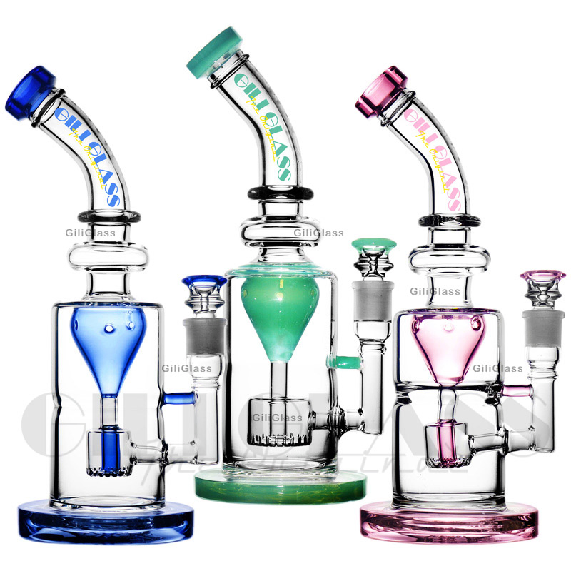 Gili-065 Giliglass 13 Inches Wholesale Glass Oil Burner Puffco Peak Smoking Water Pipe