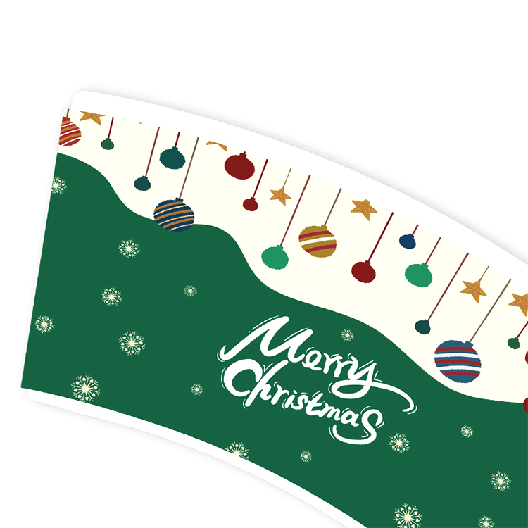 7oz Custom Logo Print Food Grade Raw Material Paper Cup Fan