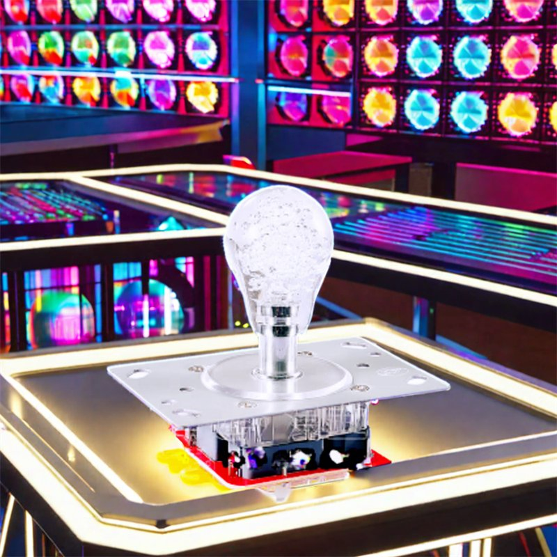 Джойстик для игрового автомата с подсветкой и прозрачным шаром