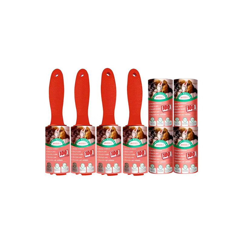 Custom Size 30 60 90 100 105 Sheets Adhesive Sticky Paper Cleaning Pet Cat Dog Hair Remover Clothes Lint Roller with Refill