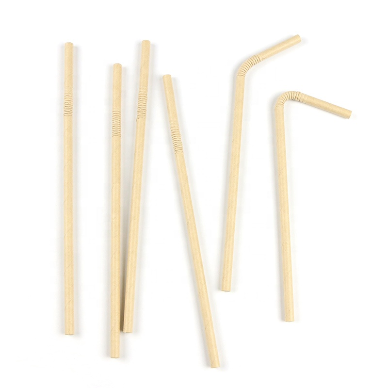 Biodegradable High Quality U Bendable Christmas Paper Drinking Straws