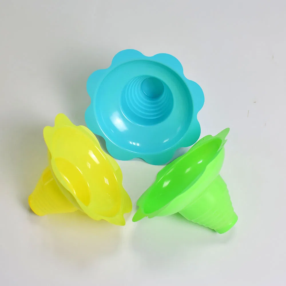 Custom Ice Cream Plastic Flower Cup 8oz 12oz 4oz