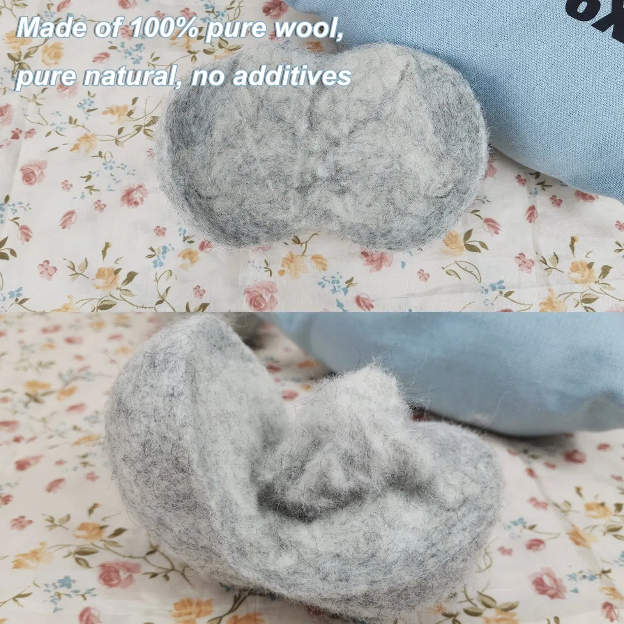 100% New Zealand Handy Laundry Organic Wool Dryer Felt Balls