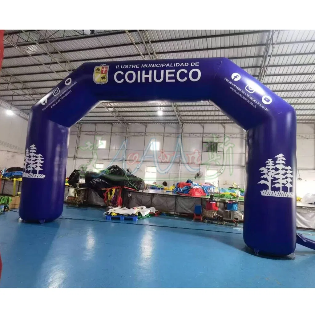 PVC Outdoor Inflatable Entrance Arch Inflatable Race Start Finish Line Arch for Advertising Event