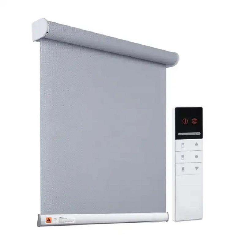 Vikson Electric Roller Motorized Blackout Shade Dual Blinds for Window Blind