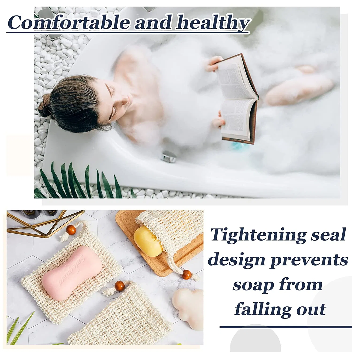 Sisal Soap Saver Bag Exfoliating Soap Pouch