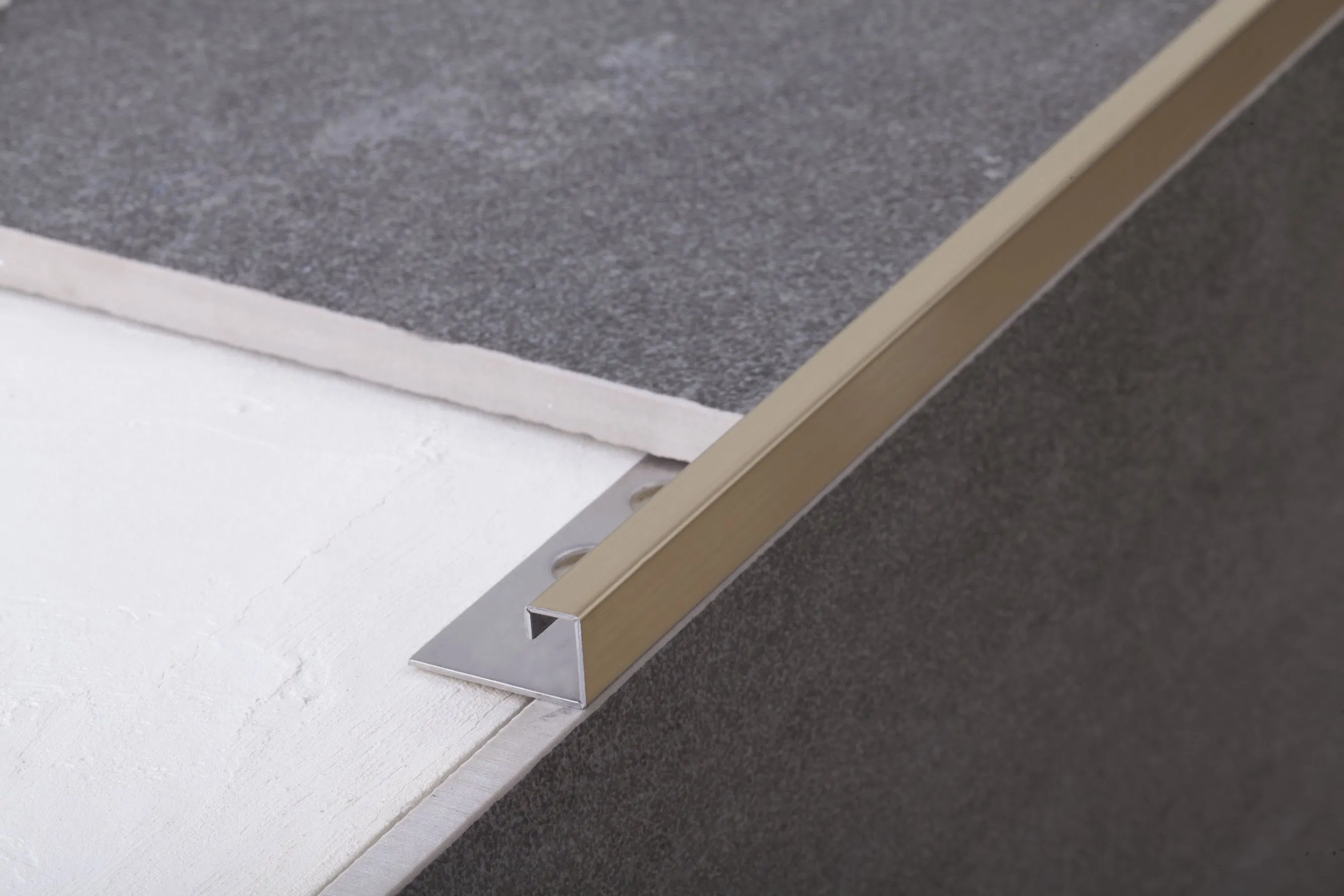 Decorative Eco Brushed Stainless Steel Tile Trim for Indoors Housing Decoration