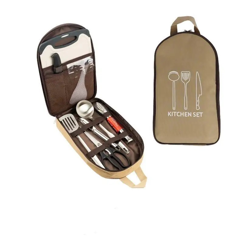 Outdoor Kitchen Set Utensil Storage Bag Tableware Cookware Kitchenware Storage Bag Picnic Camping Tool Bag
