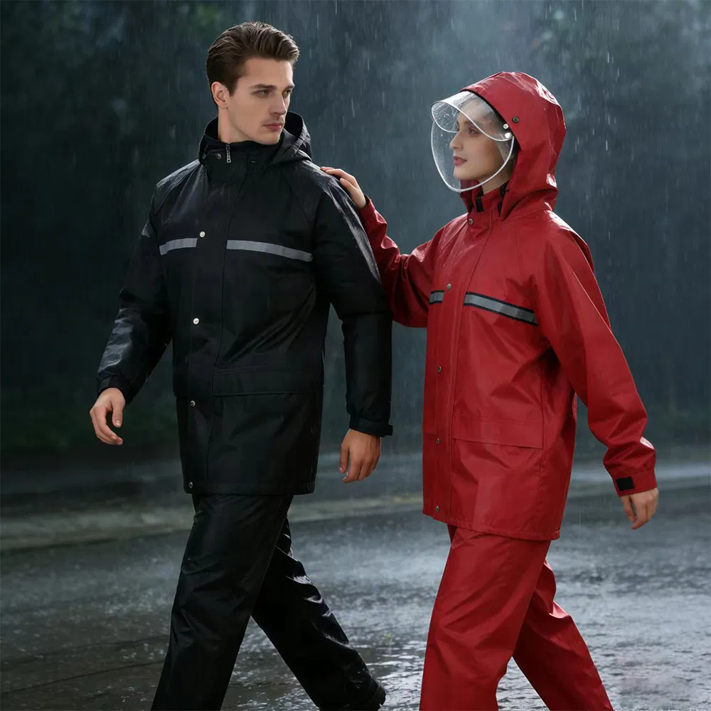 ISO Reflective Heavy-Duty 2PC Rain Suit