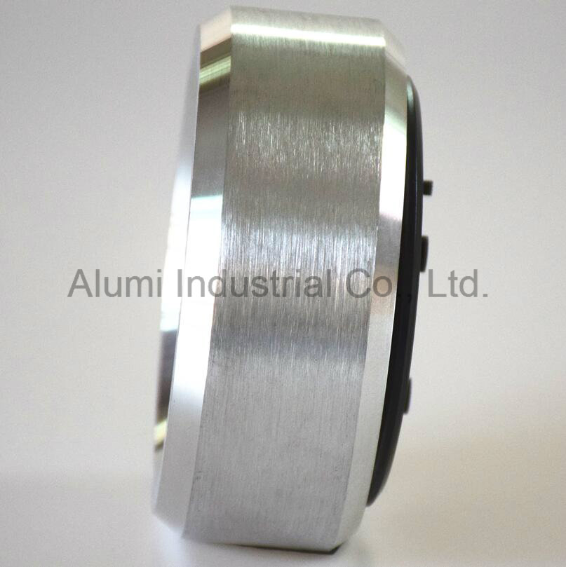 Stainless Steel Round Shape Hotel Silent Alarm Clock