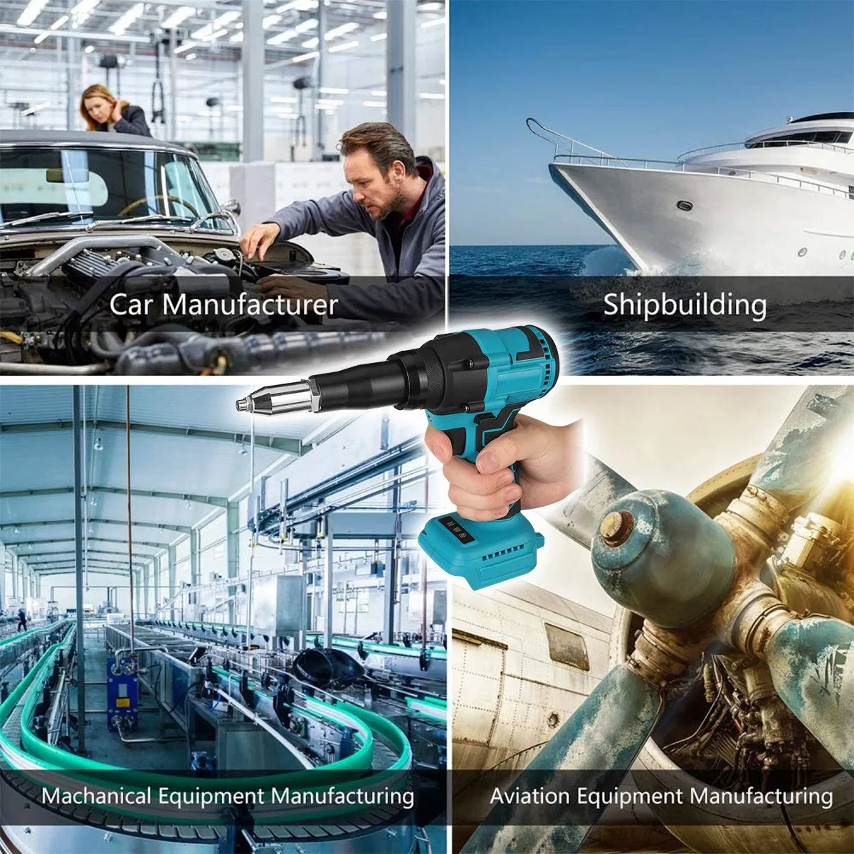 Factory Direct Sales Rivet Nut Gun Electric Cordless Customization Electric Pop Rivet Gun