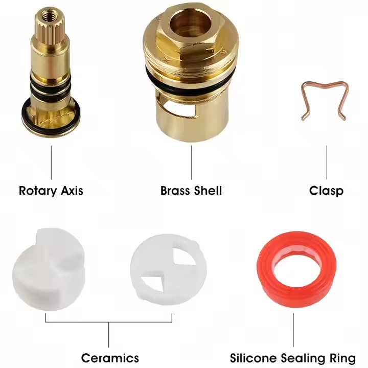 Смеситель для раковины с одной ручкой, латунь/хром