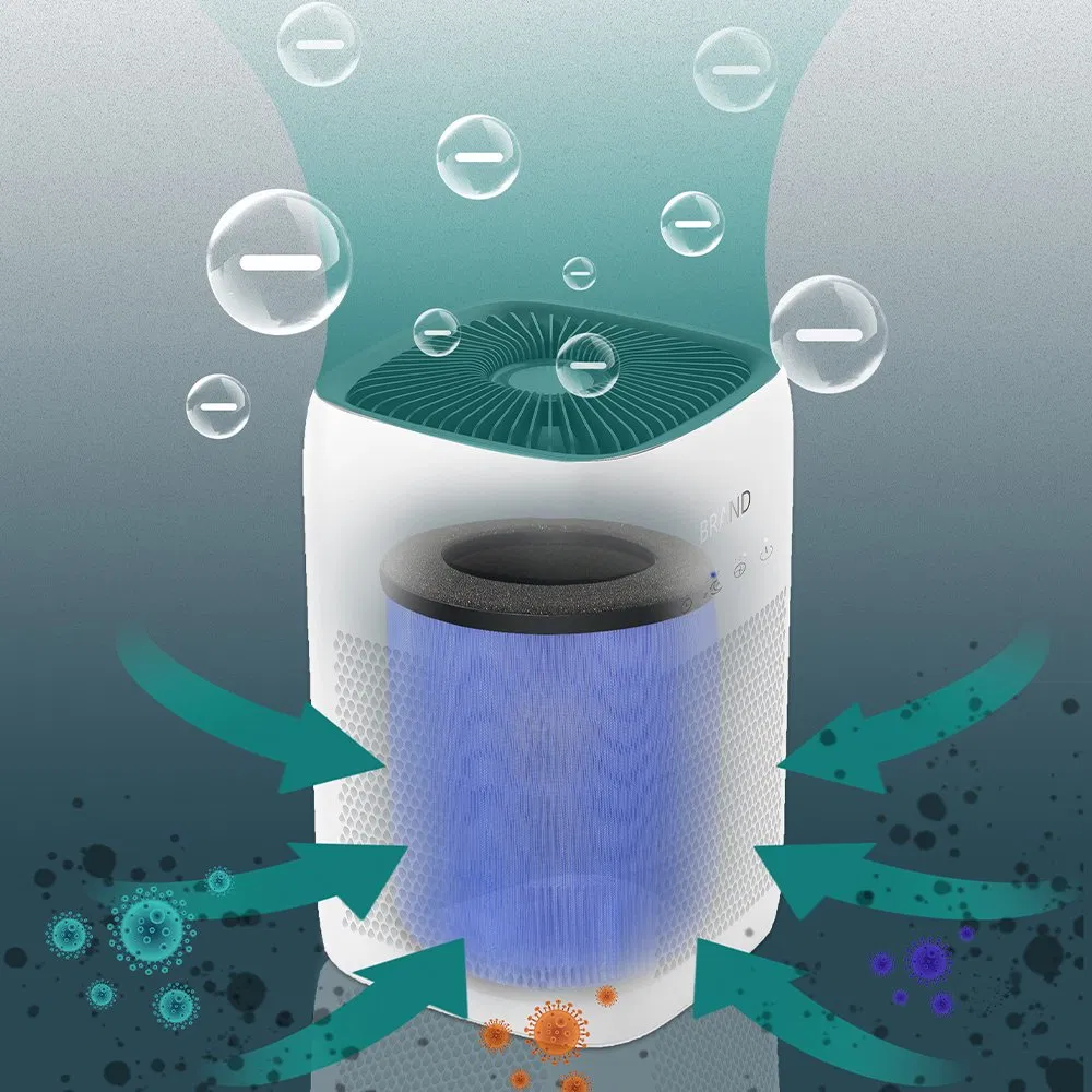 24V/12W Smart HEPA Filter Desktop Portable Mini Air Purifier