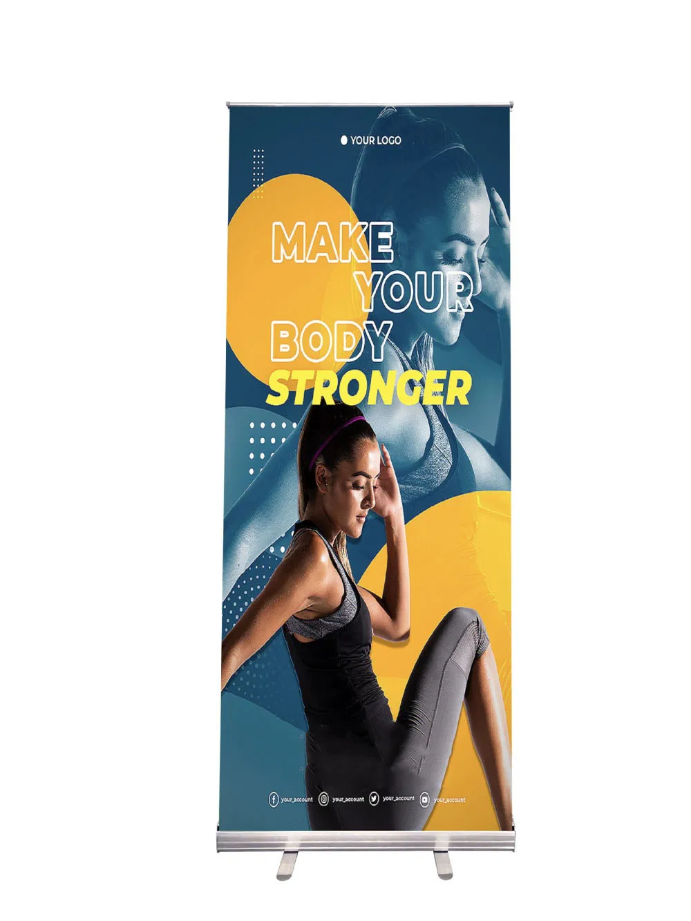 Retractable Aluminum Alloy Advertising Display Roll up Banner