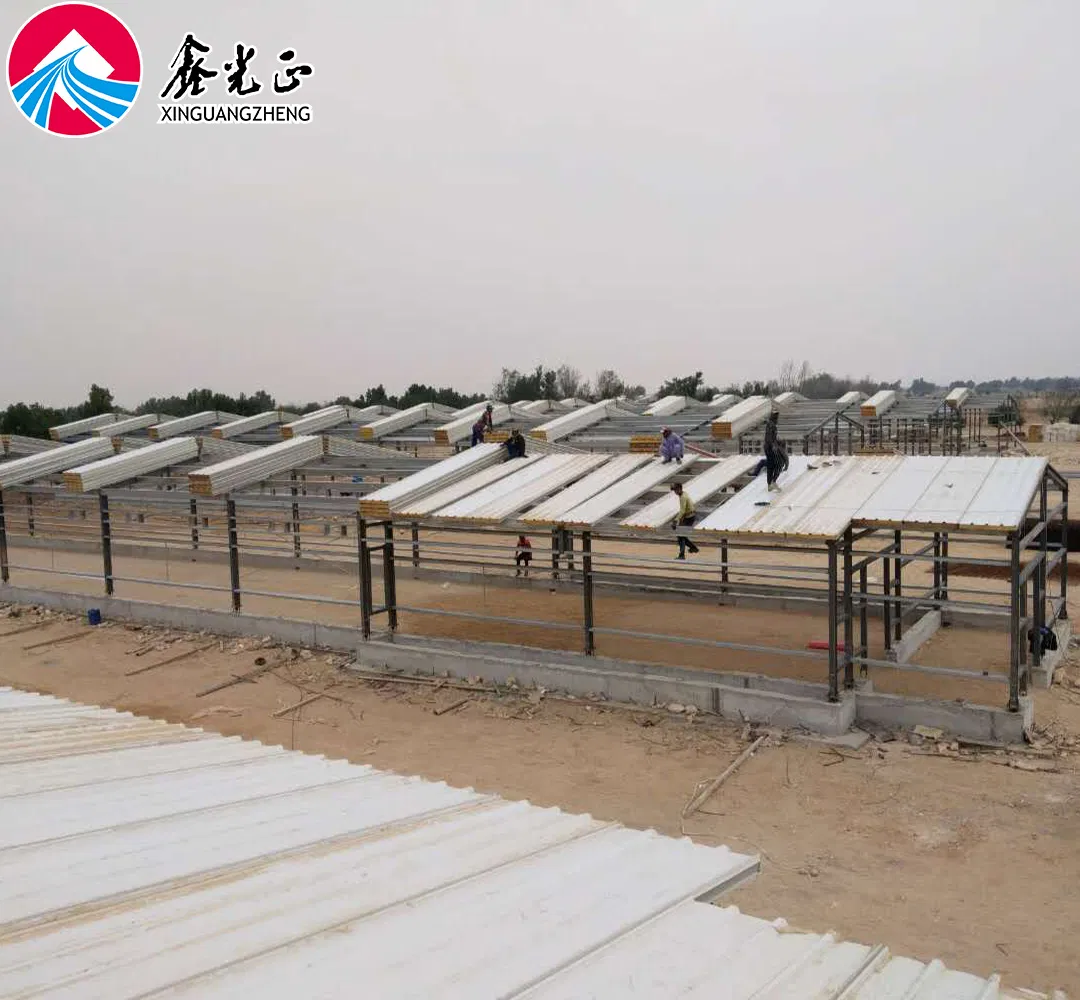 H Section Column Large Span Steel Structure Prefabricated Factory Workshop
