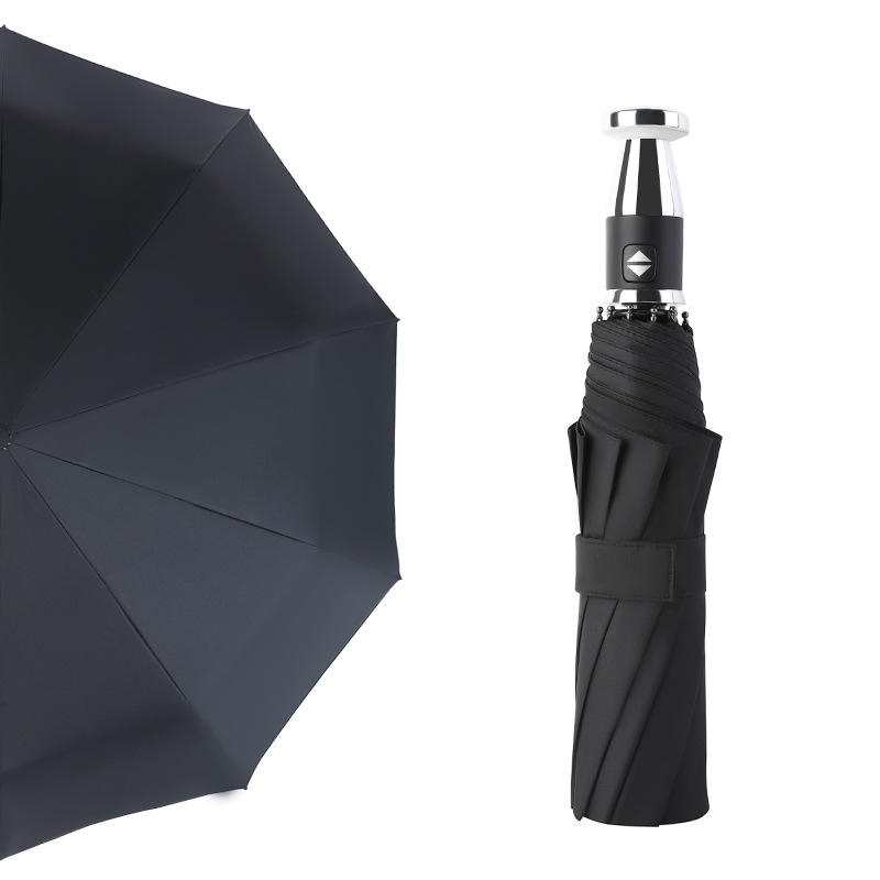 23 Inch 3 Folding Automatic Germany Style High Quality Umbrellas with Logo Prints Custom Made Luxury Branded Umbrella