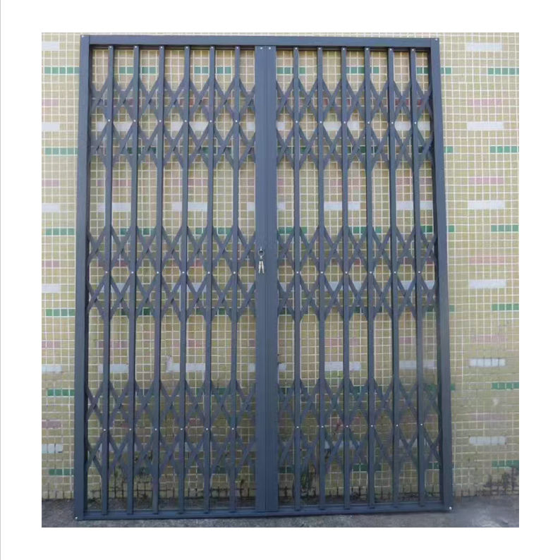 High-Grade Aluminum Anti-Theft Security Folding Grille Windows and Doors Modern Sliding Design Burglar Proof for Hotels Accordion Door
