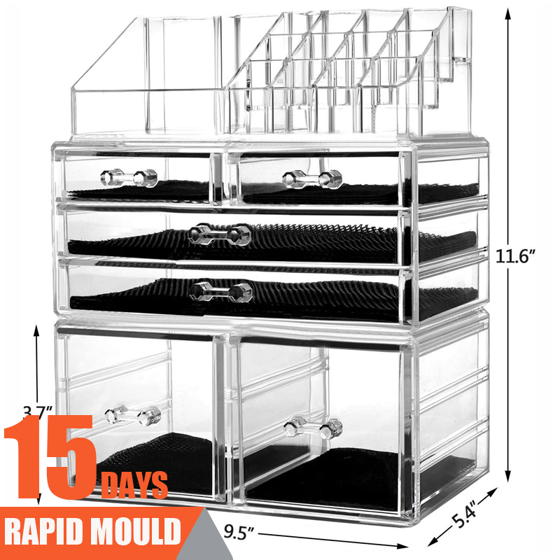 Factory Design and Moding Lipstick Organizer Case Acrylic Display