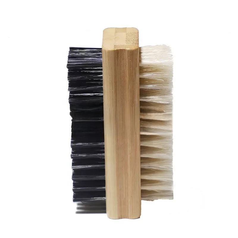 Cross-Border Solid Wood Double-Sided Nail Dust Removal Shoe Cleaning Brush