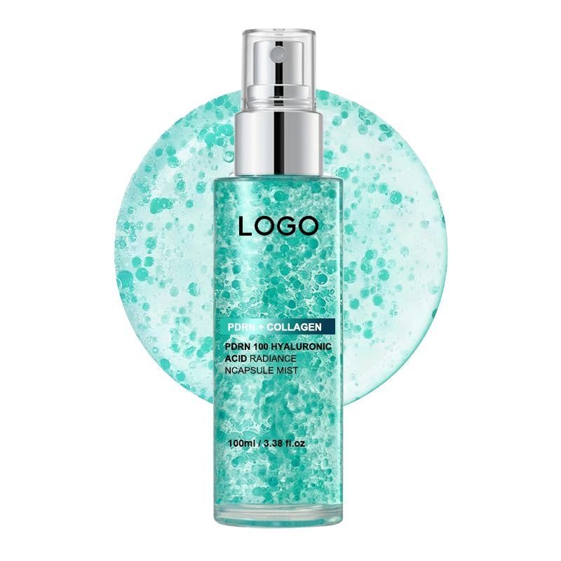 Private Label Pdrn 100 Hyaluronic Acid Radiance Face Firming Plumping Revitalizing Skin Glow Salmon DNA Collagen Essence Spray